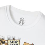 Veggie Abuse T-Shirt, Humorous Graphic Tee, Unisex Casual Wear, Gift for Friends, Quirky Shirt for Parties - Image 2