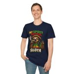 Sloth Spirit Animal T-Shirt, Humorous Graphic Tee, Unisex Casual Wear, Gift for Friends, Quirky Shirt for Parties - Image 15