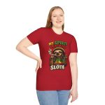 Sloth Spirit Animal T-Shirt, Humorous Graphic Tee, Unisex Casual Wear, Gift for Friends, Quirky Shirt for Parties - Image 18
