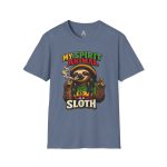 Sloth Spirit Animal T-Shirt, Humorous Graphic Tee, Unisex Casual Wear, Gift for Friends, Quirky Shirt for Parties - Image 7