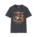 250th Patriotic T-Shirt, Humorous Graphic Tee, Unisex Casual Wear, Gift for Friends, Quirky Shirt for Parties - Image 4