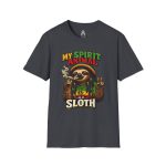 Sloth Spirit Animal T-Shirt, Humorous Graphic Tee, Unisex Casual Wear, Gift for Friends, Quirky Shirt for Parties - Image 4
